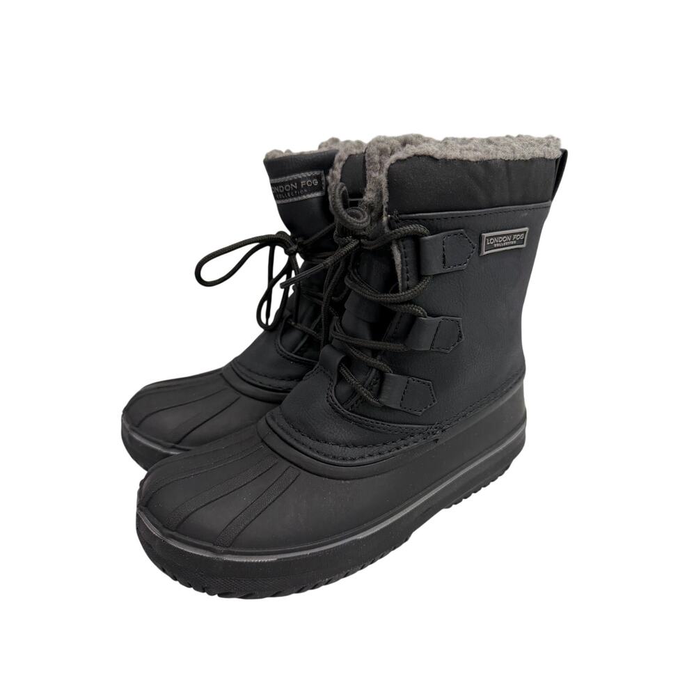LONDON FOG Boys Oxford Cold Weather Snow Boot Size 2 NEW  # Box 194